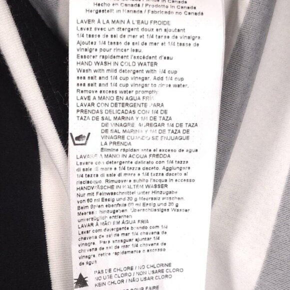 Joseph Ribkoff Sheath Dress Size 4 Striped‎ Bodycon Black White Style 161916 - Picture 13 of 13